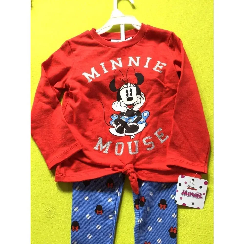 NWT❤️Minnie Mouse girls cotton set sz4T